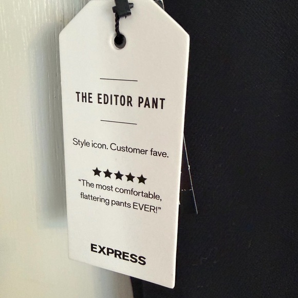 Express Editor Boot Mid-Rise Pants in Black - Picture 6 of 6